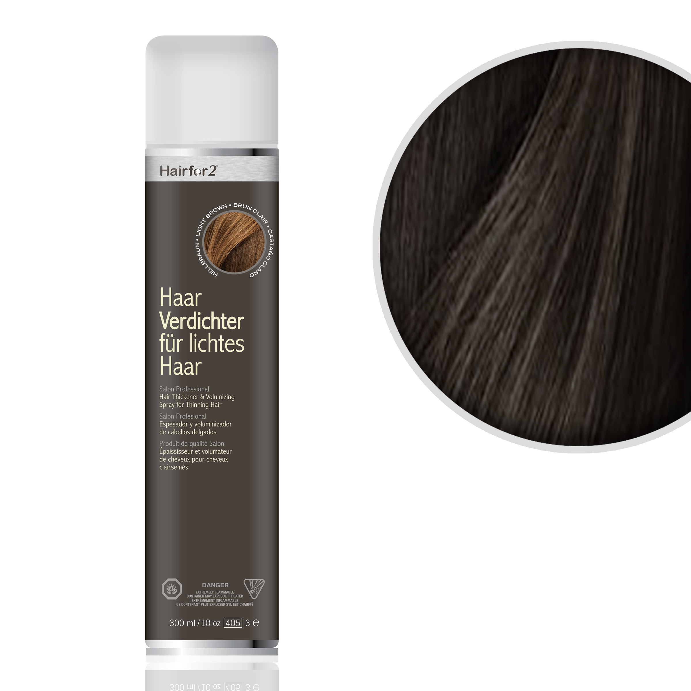 Hairfor2 Bardzo Ciemny Brąz