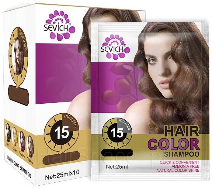 Sevich Hair Color Shampoo 10x25ml - foto 1
