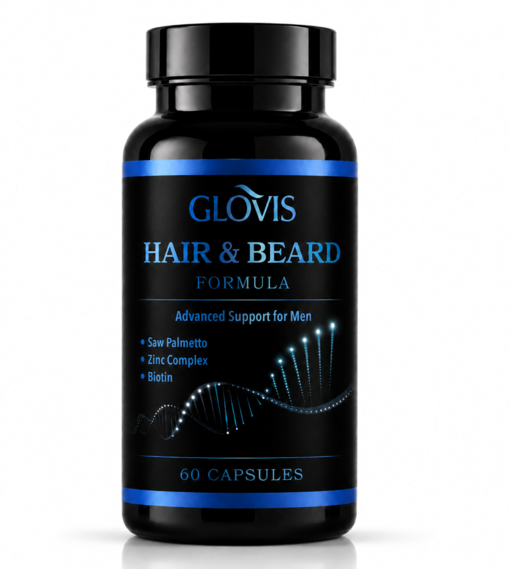 Glovis Hair & Beard Support For Men 60 kapsułek - foto 1