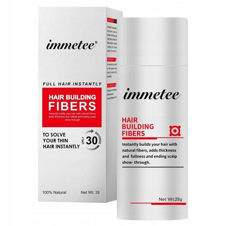 Immetee Hair Fibers 28g – kosmetyk zagęszczający włosy